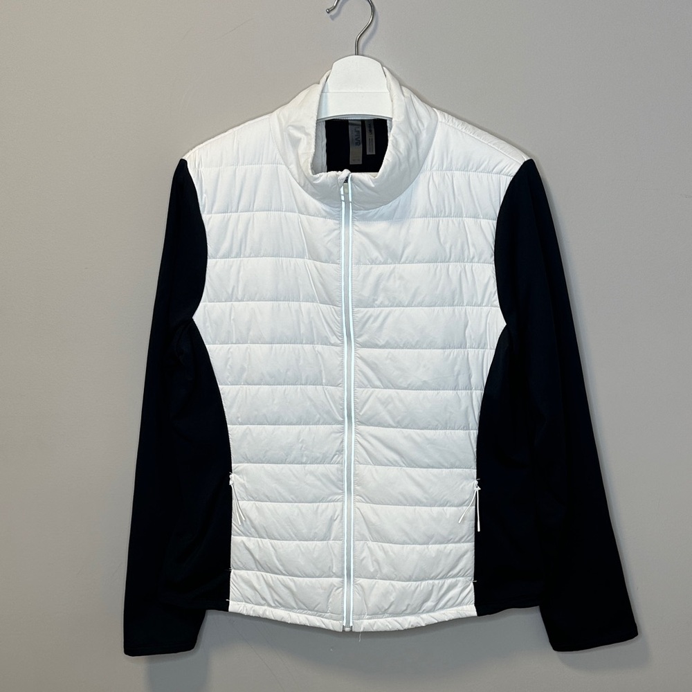 I.FIV5 Black and White Quilted Jacket